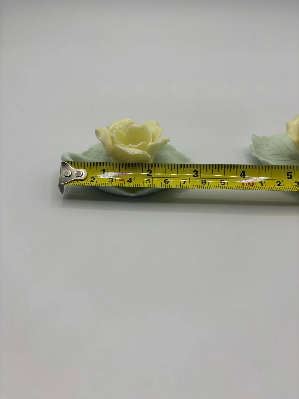 Vintage Mini Rose leaf CANDLE HOLDER Ardalt Japan Set Of Two